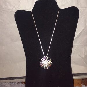 Sterling Silver Broach Necklace