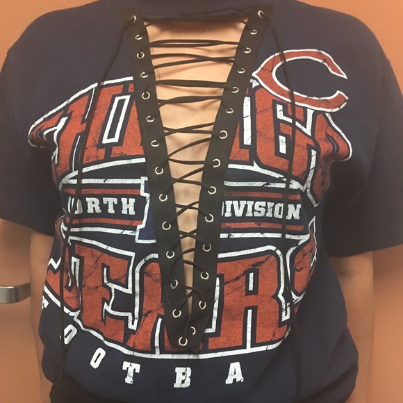 LF inspired lace up T shirt