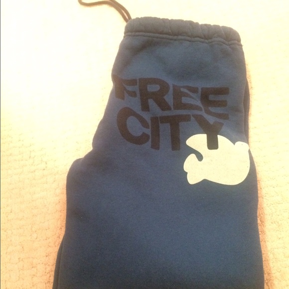 Teal Free City sweatpants