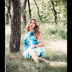 Turquoise Unique Dress