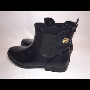 Michael Kors rubber rain boots size ten used