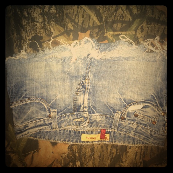 BKE denim cut off shorts