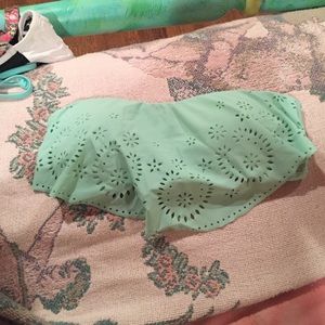 fun patterned bikini top!