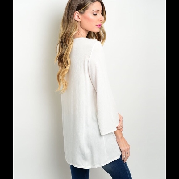 Beige Bohemian Top - Picture 3 of 4