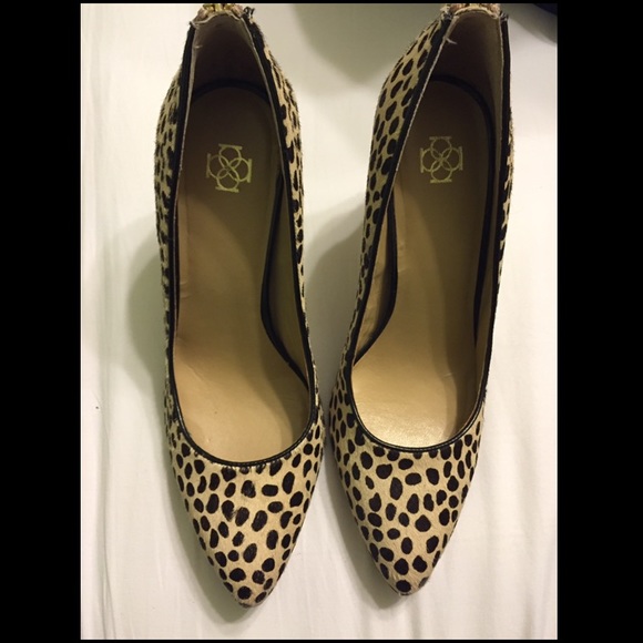 Ann Taylor cheetah print heels - 7