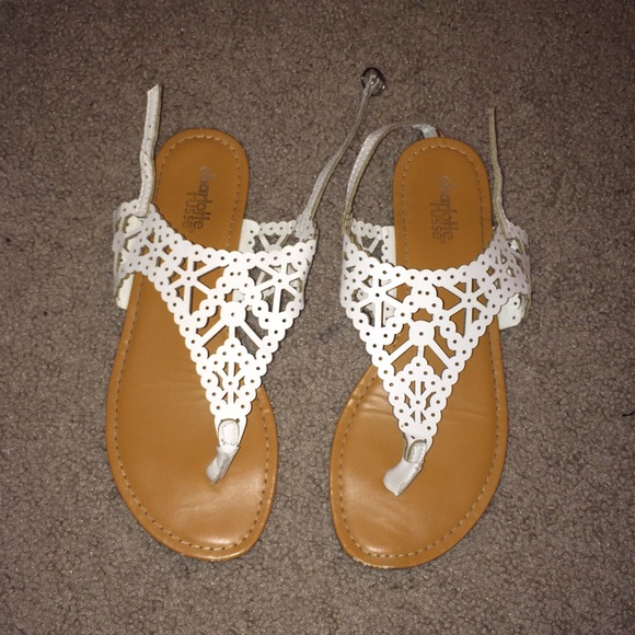 Laser cut sandals