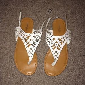 Laser cut sandals