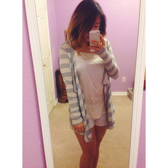 Forever 21 Striped Cardigan