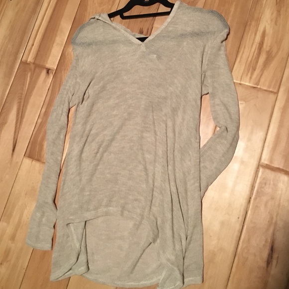 Bo-ho sheer sweater with hood