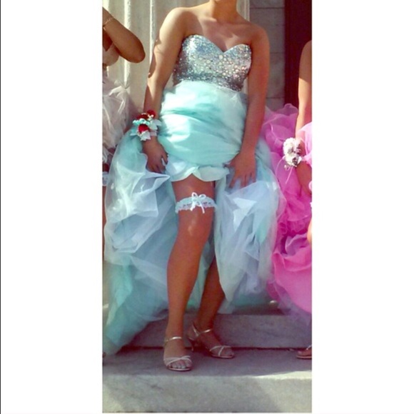 Blue prom dress