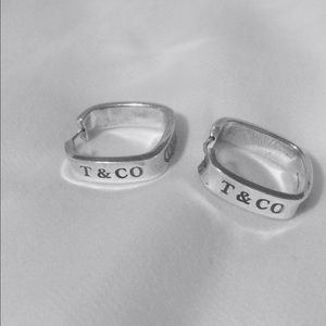 Tiffany & Co. 1837 Square Hoop Earrings