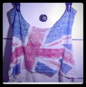 Union jack crop top