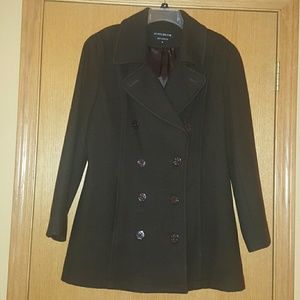 Brown Wool Peacoat