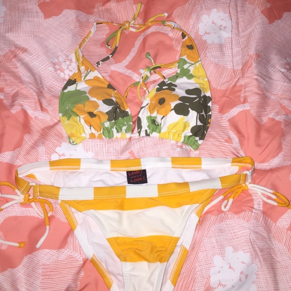 LOVE SURF LOVE SWIMSUIT SIZE LARGE - Picture 1 of 4