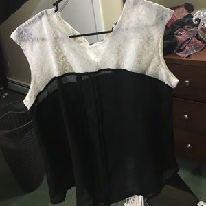 Black and white shirt