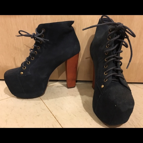 Navy blue suede Lita's