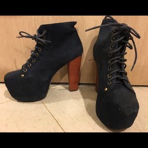 Navy blue suede Lita's