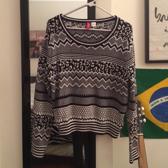 Multi-pattern sweater