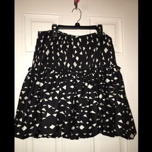 Black and white skirt