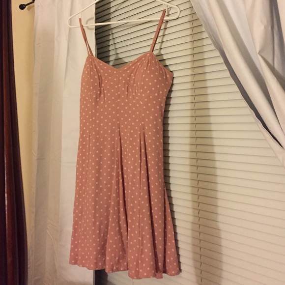 AE Pink Polka Dot Dress