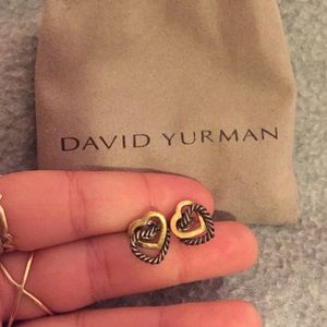 David Yurman Double Heart Earrings