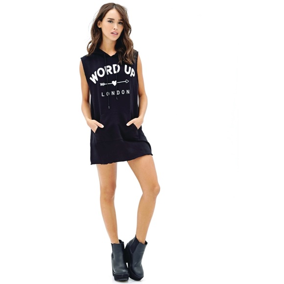 Forever 21 Sleeveless Hoodie