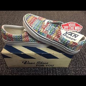 True White/Mahalo Vans