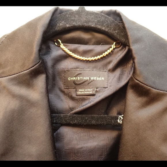 Christian Weber Black Satin Jacket - Picture 2 of 4