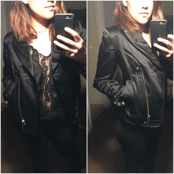 Christian Weber Black Satin Jacket - Picture 4 of 4