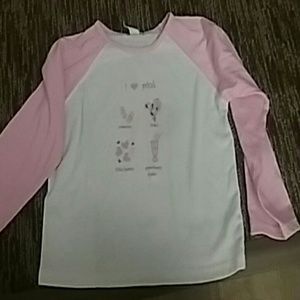 A long sleeve little girls shirt.