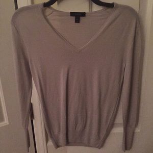 j crew v neck wool sweater
