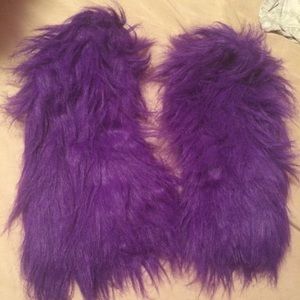 SOLD Fluffies/ Leg warmers
