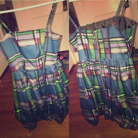 square pattern dress - Picture 1 of 3