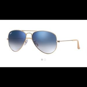 Ray Ban gradient aviator sunglasses