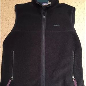 Patagonia Black Synchilla Vest - Mens Medium