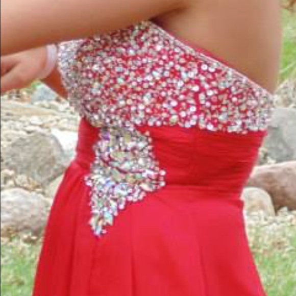 Prom Dress, Red - Picture 4 of 4