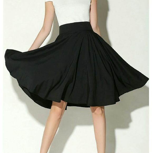 Black Midi Skirt
