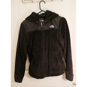SALE!!! Hooded Black North Face Fleece - Size S