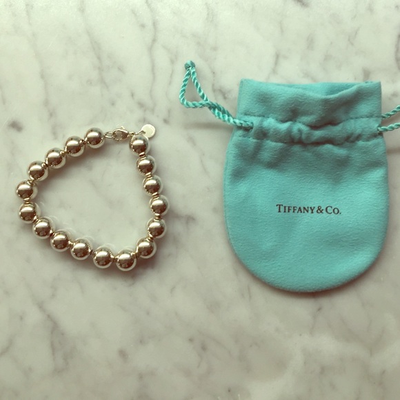 Tiffany & Co bead bracelet. Sterling silver.