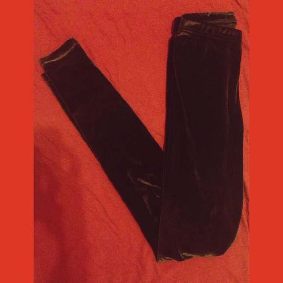 🌸 AA Brown Velvet Leggings - Picture 4 of 4