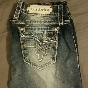 EUC Blingy rock revival jeans kai easy BT 32x31
