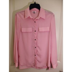 Pink Button Down Shirt - Size S