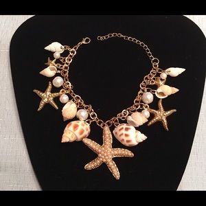 Shell and Pearl Bracelet.