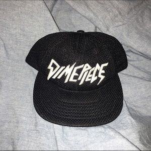 DIMEPIECE • Black Mesh 6-Panel Logo Cap