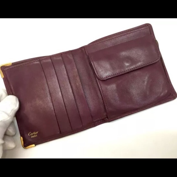 SOLD FOR $30 Cartier vintage leather unisex wallet - Picture 3 of 4
