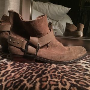 Joes Leather and Suede Ankle Boots