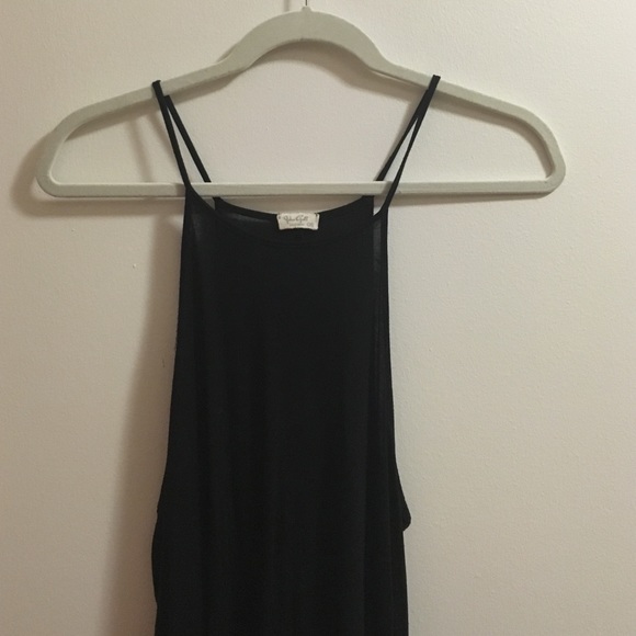 Brandy Melville John Galt square neck black tank