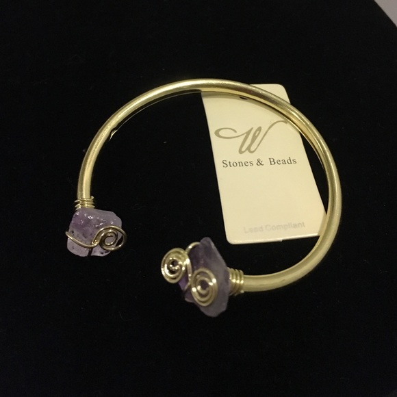 Purple Gemstone Bracelet. - Picture 4 of 4