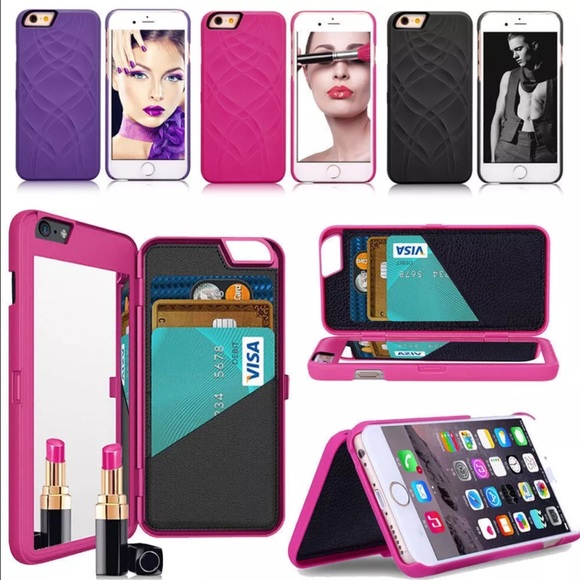 🎀iPhone 6/6S Plus Mirror/ Wallet Case🎀