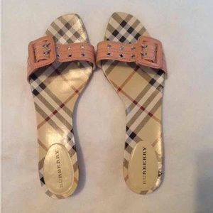Authentic Burberry Check Buckle Sandal